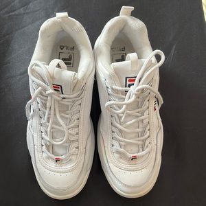 Fila white shoes 8.5